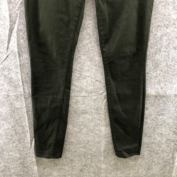 J Brand Skinny Legging Jeans Womens 26 Dark Green Mid Rise Stretch - Picture 4 of 11